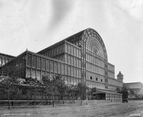 #26 A southwest view of the Crystal Palace in Sydenham, London, 1888.