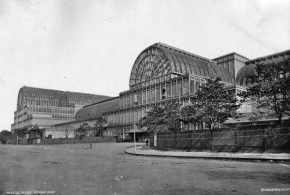 #27 The southeast corner of the Crystal Palace in Sydenham, London, 1888.