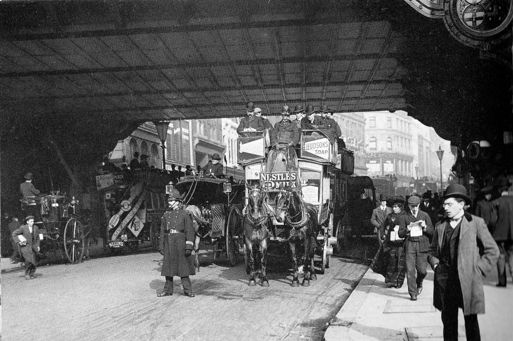 #42 Ludgate Viaduct on Fleet Street.