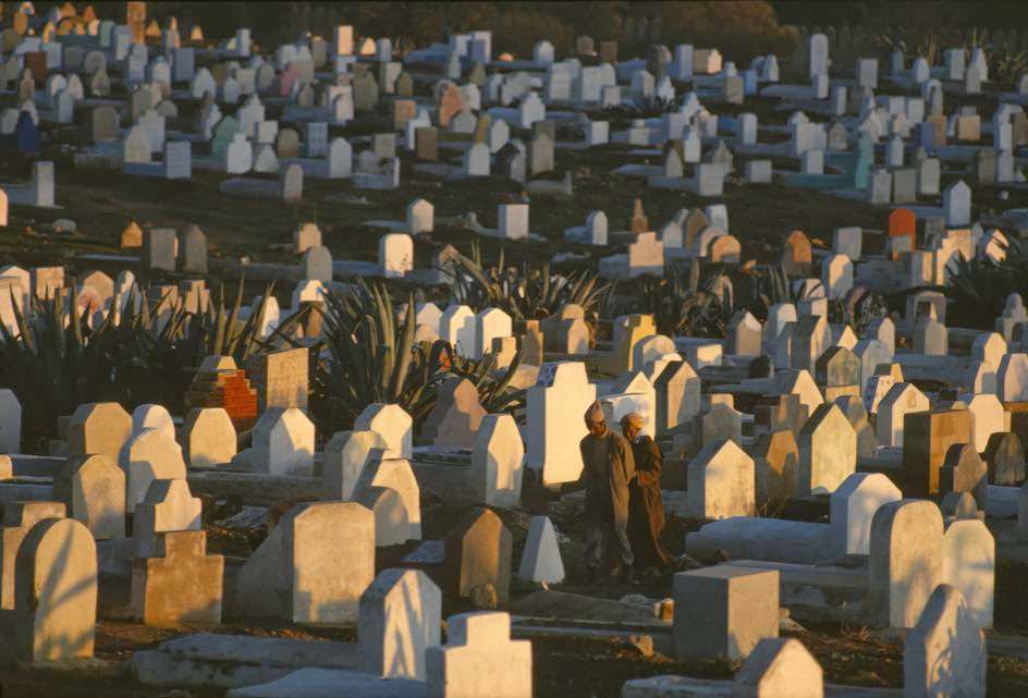 #5 Cemetery of Bab Sagma at sunset, 1984.