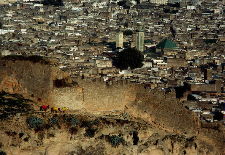 #27 Bali district as seen from the Merinides hillside, 1984.