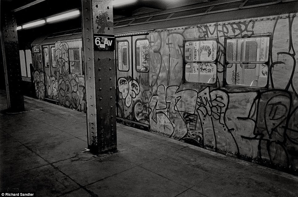 #23 Subways covered in tags by illicit painters, 1986.