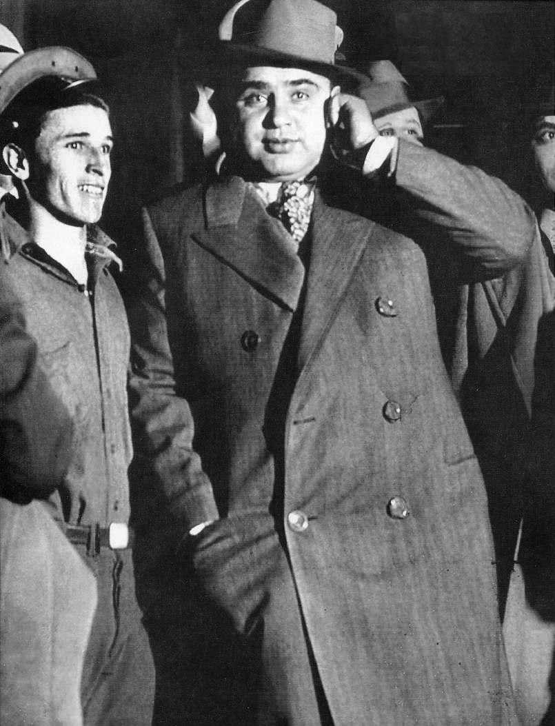 #10 Al Capone leaving the federal court, October 1931.