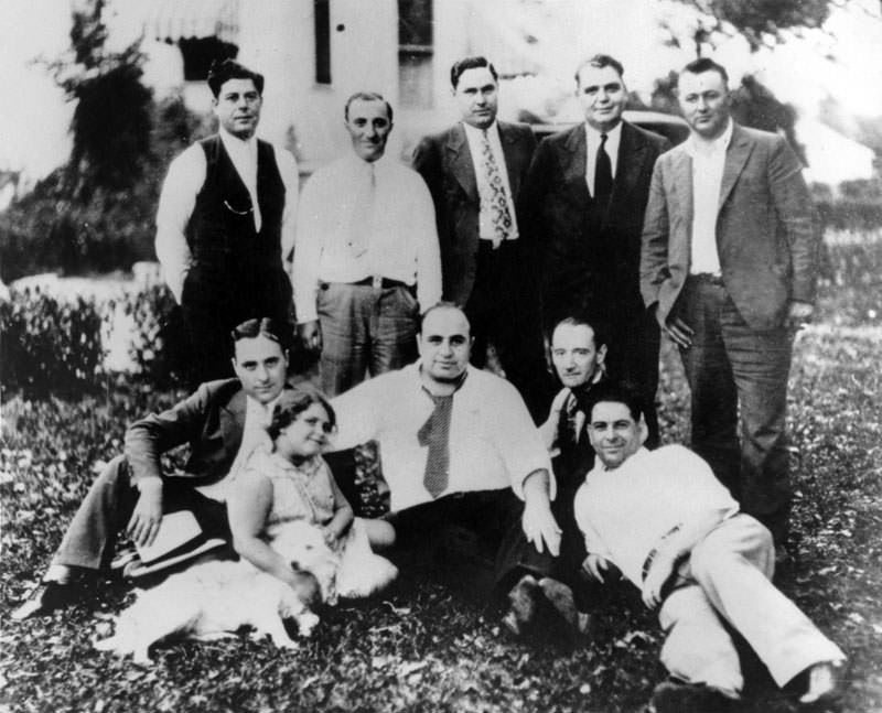 #3 Al Capone with his family.