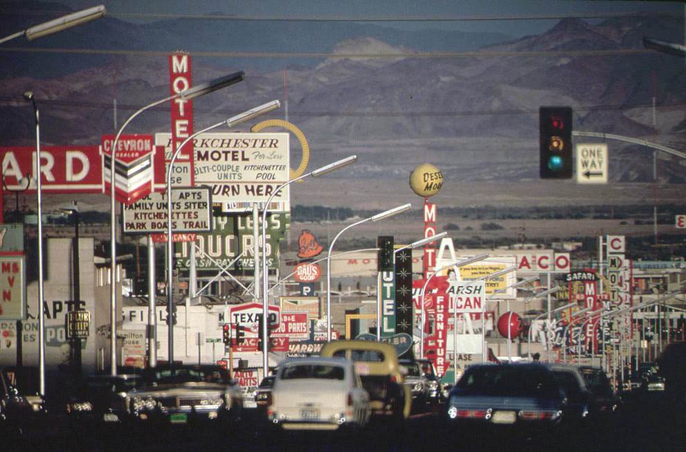 #17 Street scene in east Las Vegas, Nevada, 1972.