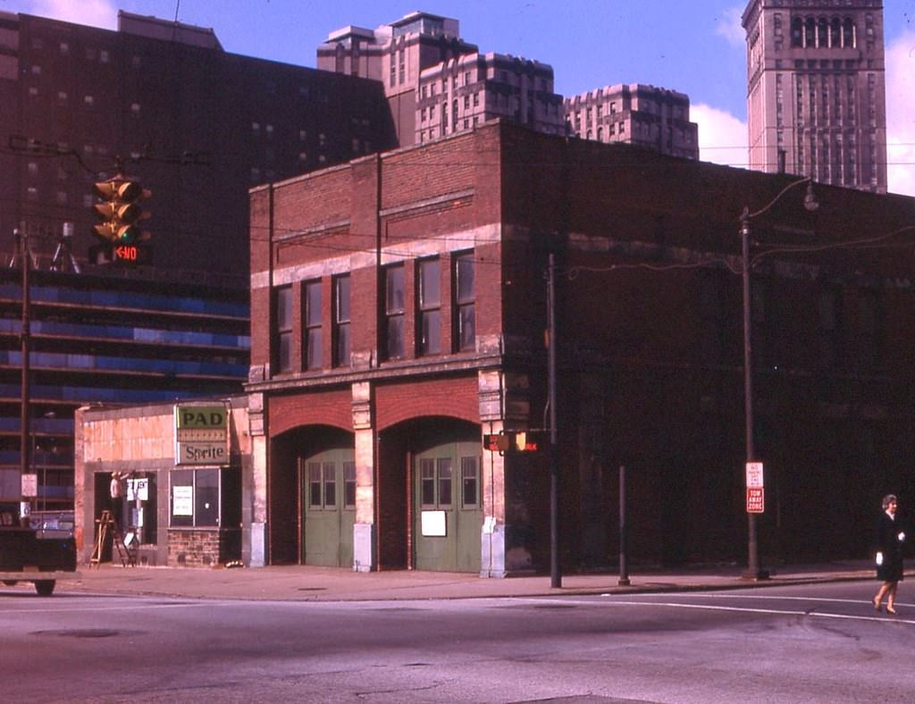 #1 4th and huron firehouse, 1967.