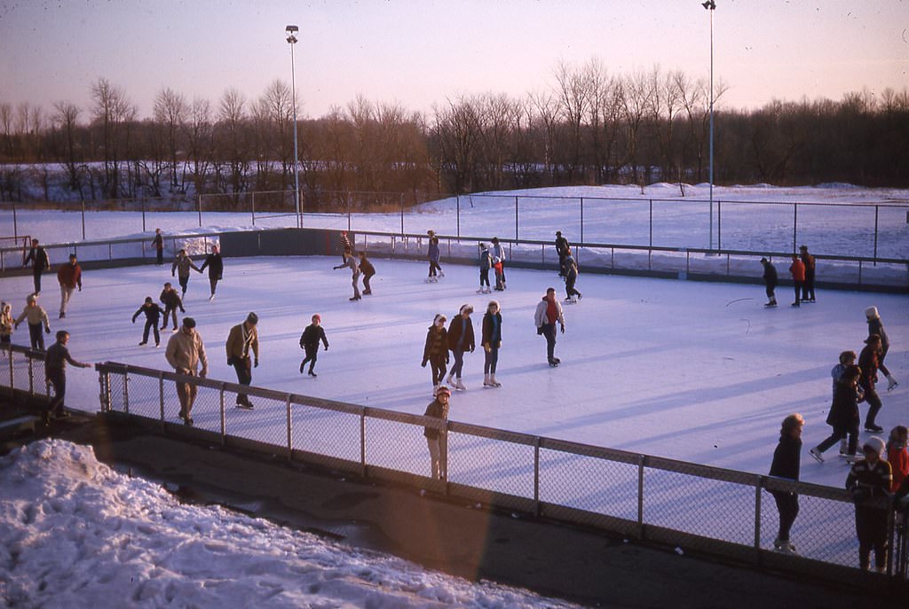 #45 Maple Heights ice rink, 1964.
