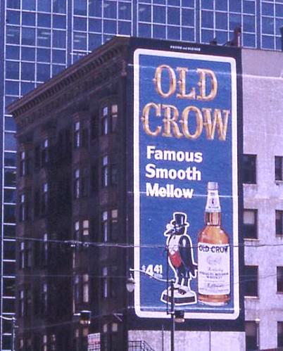 #54 Old Crow sign in Cleveland, Ohio, 1967.
