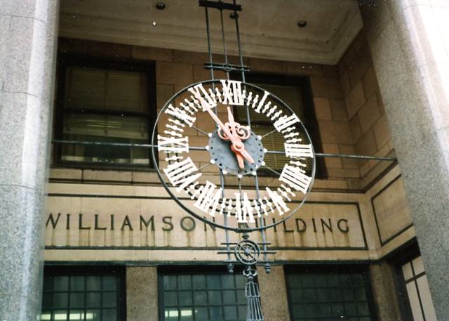 #77 Williamson building clock, 1982.