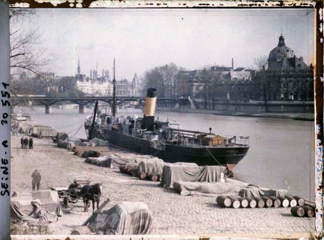 A Colorful Look Back: Street Scenes of Paris in the Early 1900s Colorization