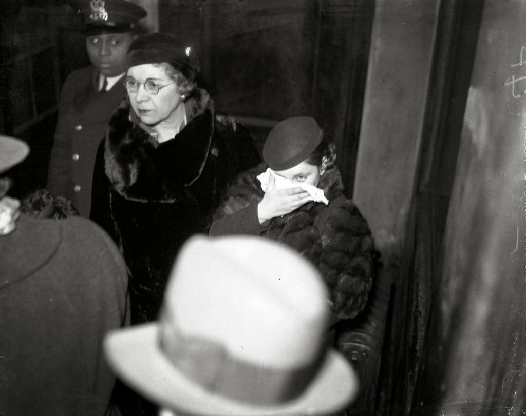#19 Mae Blalock, who also went by Mae Davis, was arrested in Baltimore and returned to Chicago, circa Feb. 20, 1934. Blalock was the girlfriend of Basil “The Owl” Banghart, who was an associate of gangster boss Roger Touhy. Blalock was arrested for possessing some of the money Banghart stole in a mail truck robbery. According to the Chicago Tribune, Blalock claimed to be Banghart’s wife.