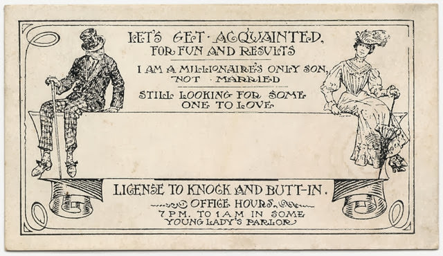 The Art of Breaking the Ice in the 19th Century: A Deep Dive into Humorous Acquaintance Cards Funny