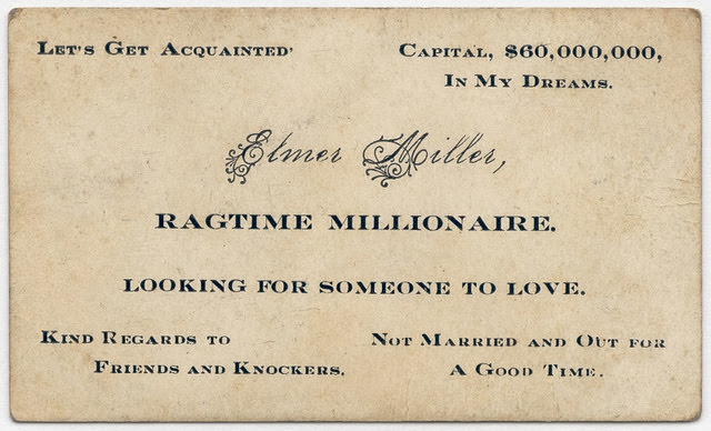#6  The Art of Breaking the Ice in the 19th Century: A Deep Dive into Humorous Acquaintance Cards #6 Funny