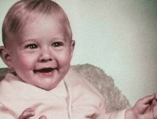 Kurt Cobain as infant