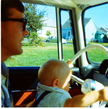 Baby Kurt with his father