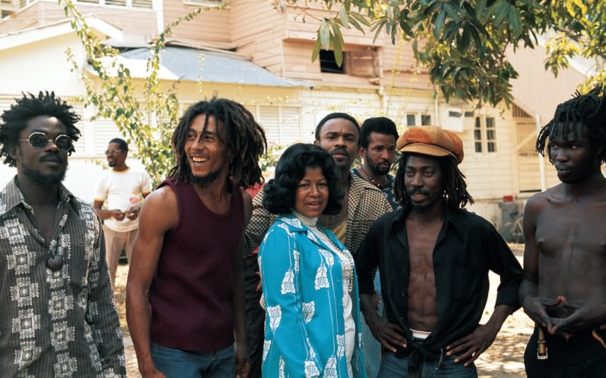 The Jacksons’ mother Katherine Jackson with Marley.