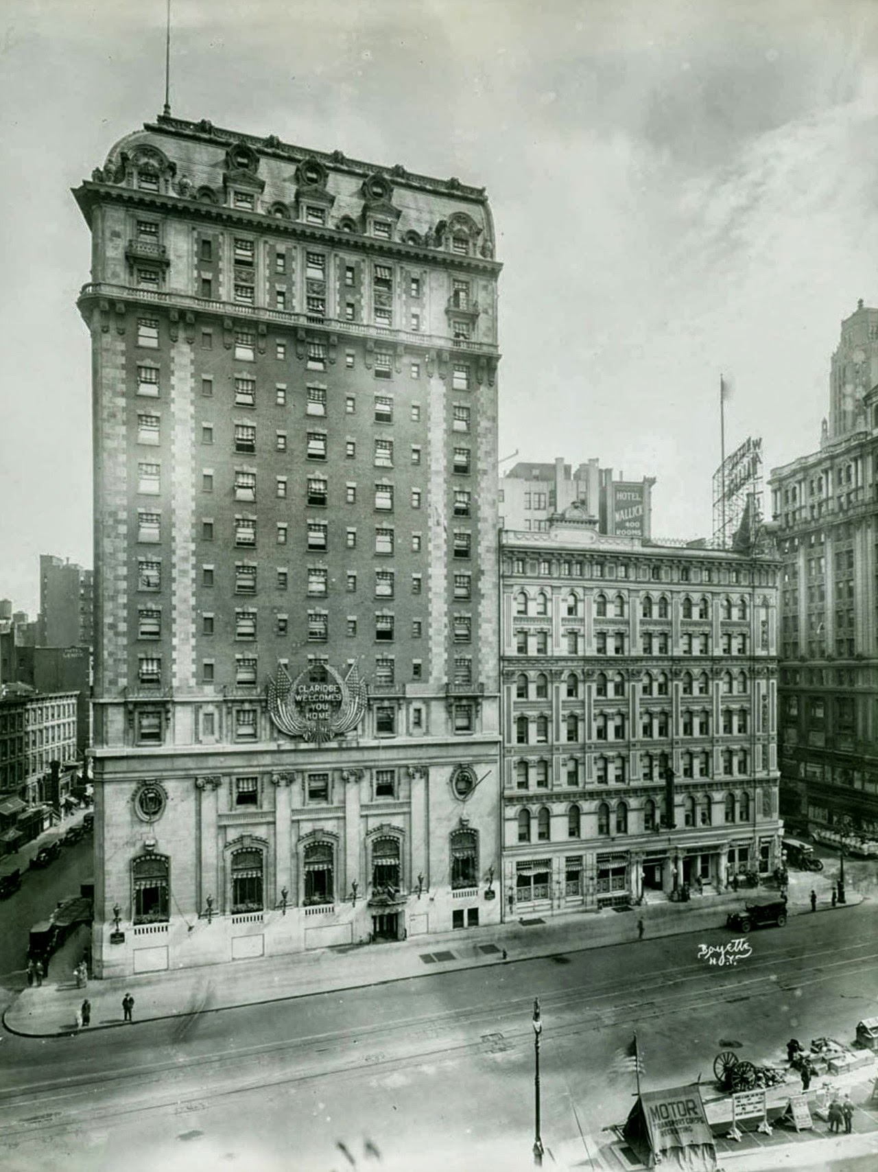 #60 Hotel Claridge, Broadway between 43rd and 44th Street, 1919.