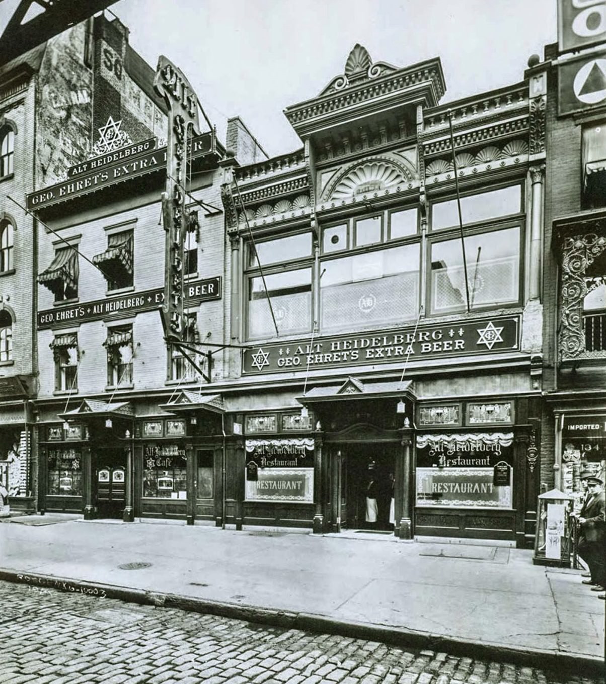 #64 Alt Heidelberg Restaurant and Tavern, 130-132 Third Avenue, 1914.