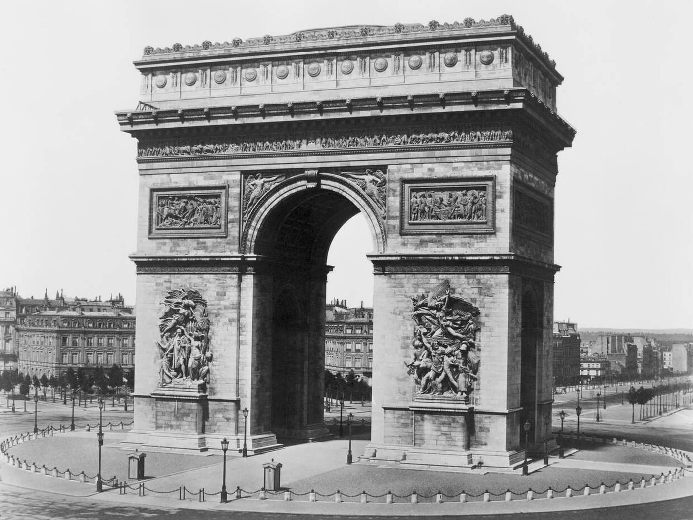 #20 Arc de Triomphe, Paris, France, 1860s.