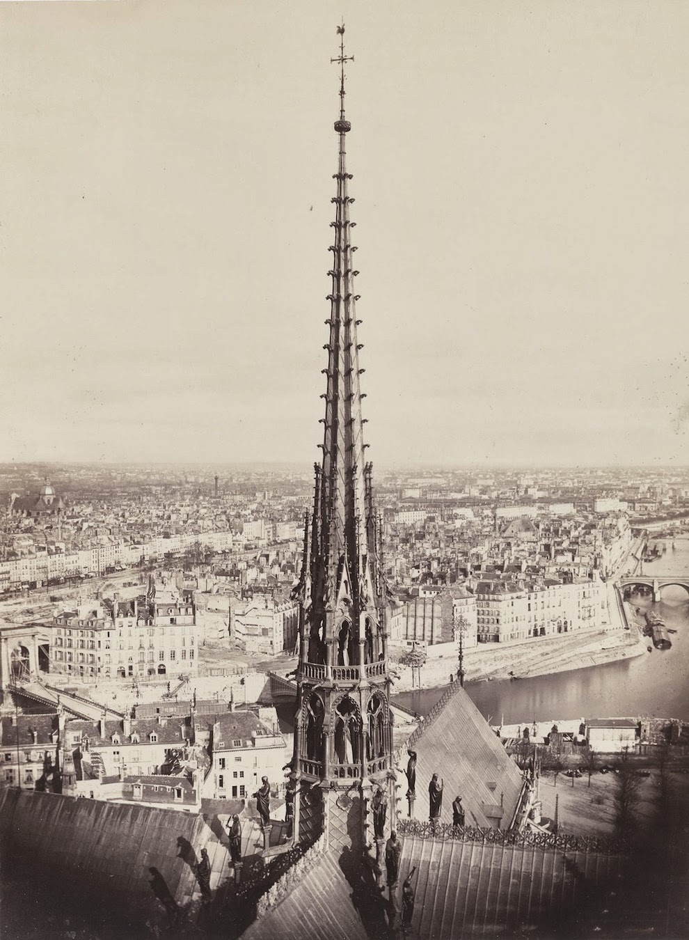#4 Here is a view of a spire of Notre Dame, facing Ile St. Louis.
