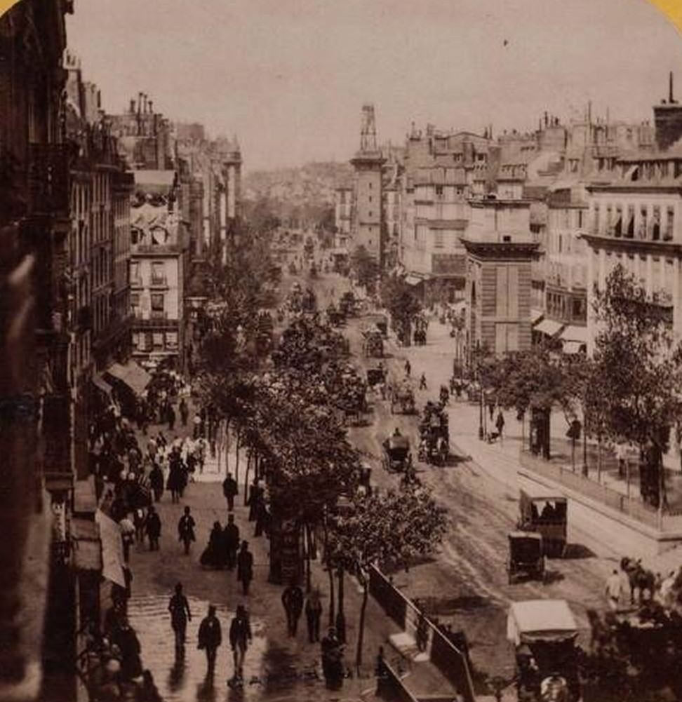 #53 Boulevard Saint-Martin to the Porte Saint-Martin and Saint-Denis, 10th arrondissement, Paris, 1860s