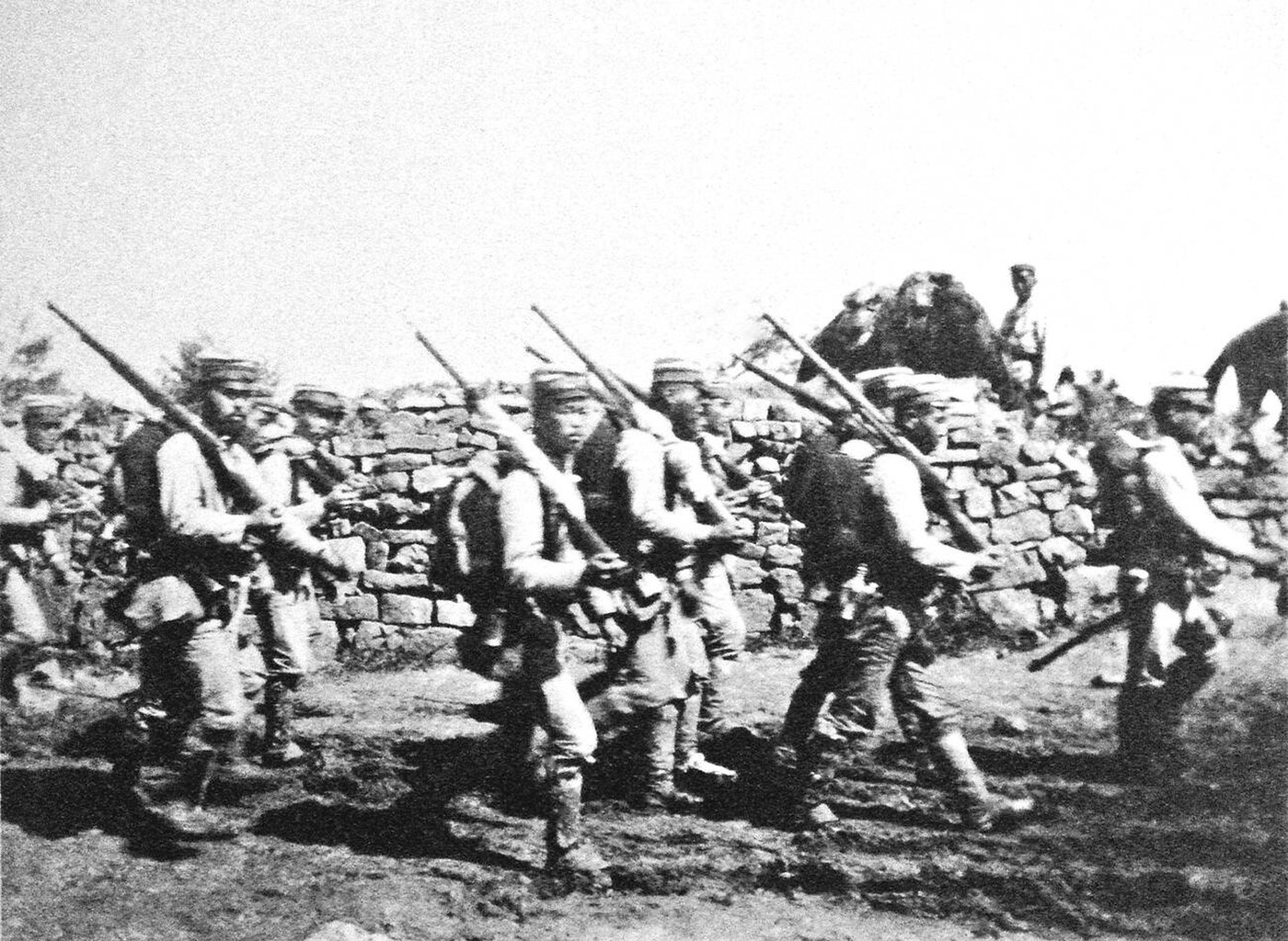 #29 Japanese soldiers near Chemulpo (Inchon) Korea during the Russo-Japanese War, 1904.