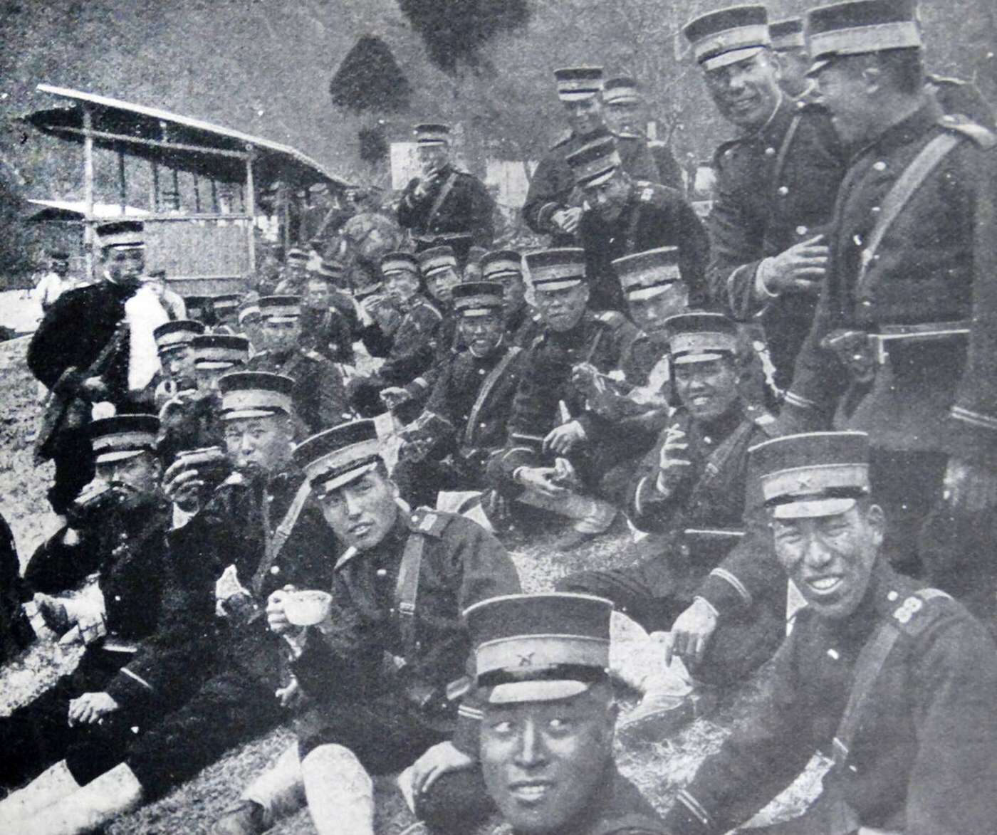 #35 Japanese soldiers during the Russo-Japanese War, 1904.