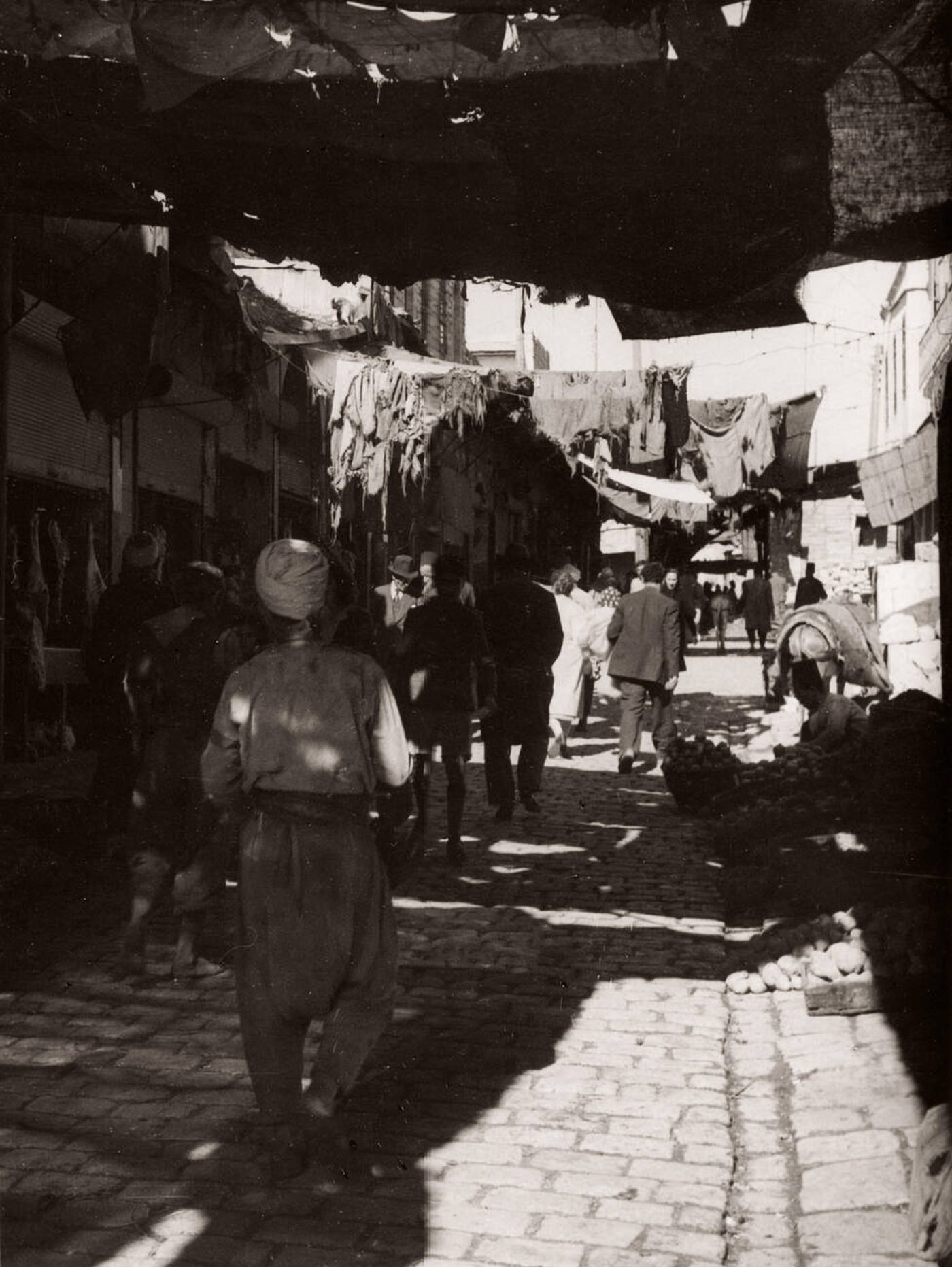 #20 Scene at a street in Aleppo, Syria, 1943.