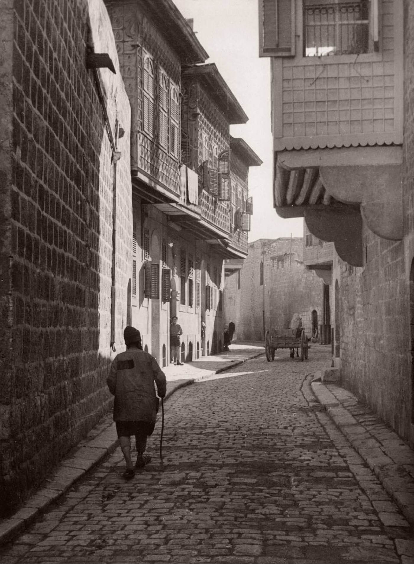 #30 Scene at a street in Aleppo, Syria, 1943.