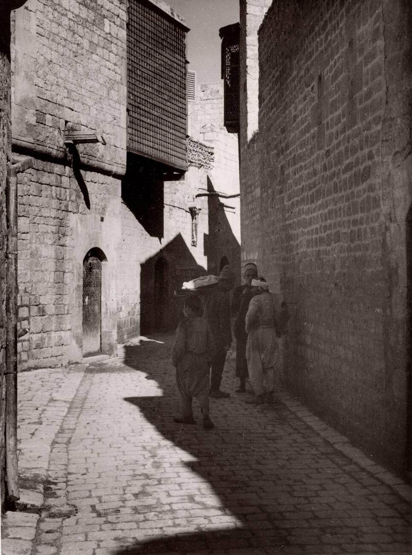 #60 Scene at a street in Aleppo, Syria, 1943.