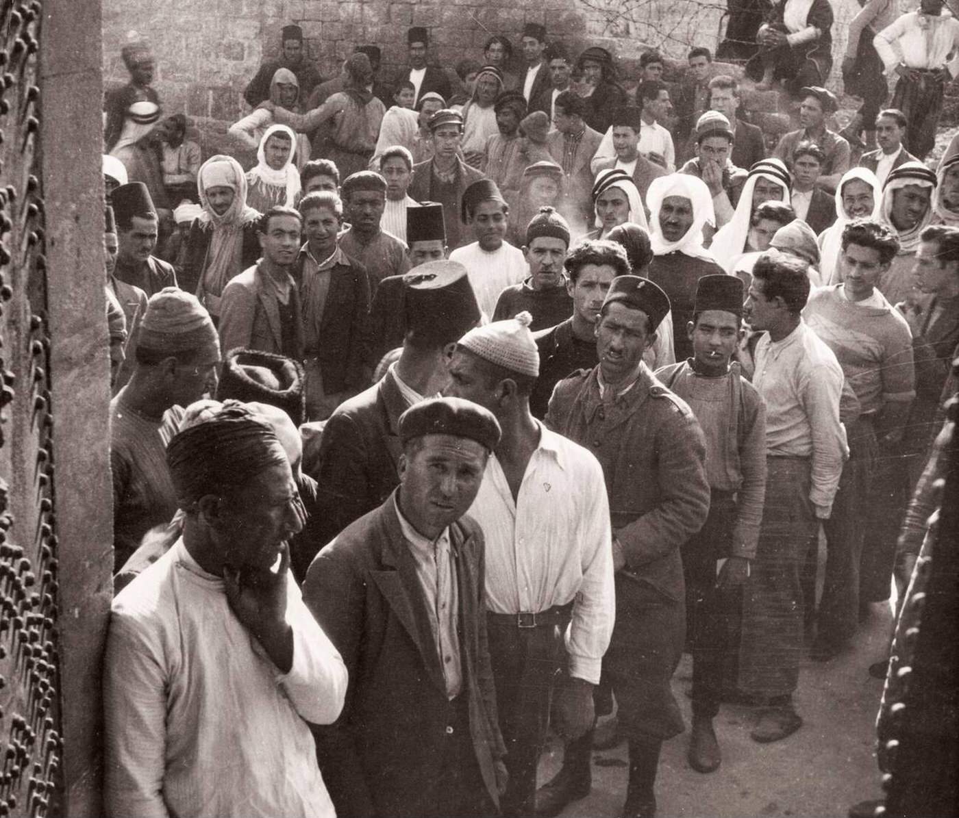 #69 British army recruits, mostly Kurdish, in Aleppo, Syria, 1943.