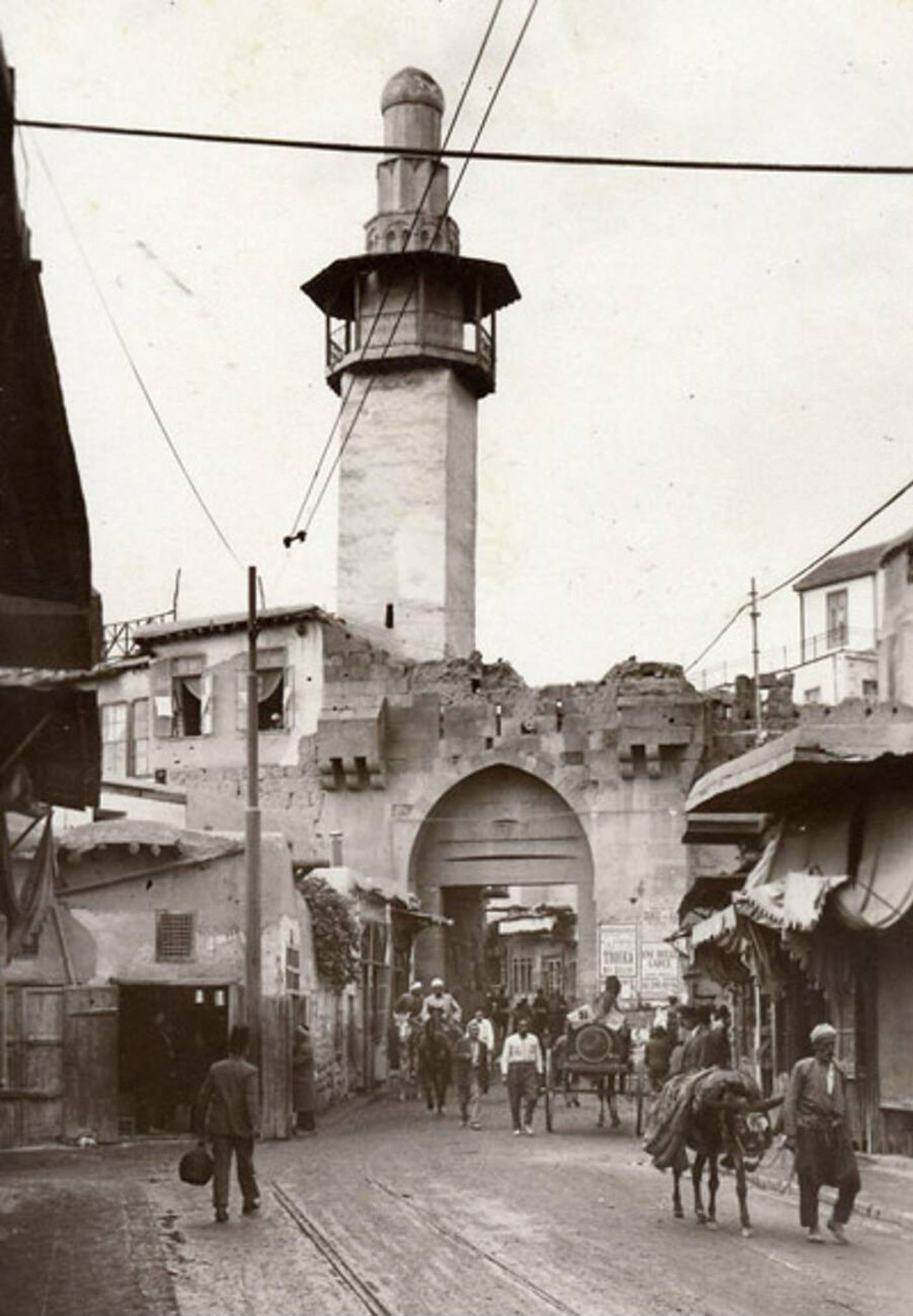 #85 Bab Touma in Damascus, Syria, 1930s.