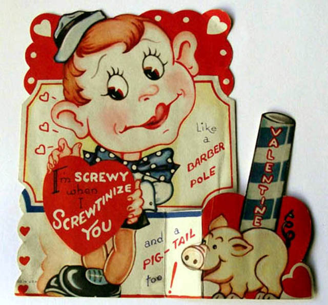 A Look at Unsettling Valentine’s Day Cards from the Mid-20th Century Weird