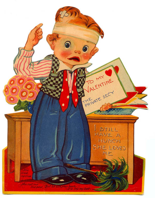 A Look at Unsettling Valentine’s Day Cards from the Mid-20th Century Weird