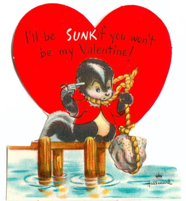 A Look at Unsettling Valentine’s Day Cards from the Mid-20th Century Weird