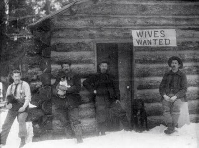 Woodsmen in Montana advertising for wives, 1901.
