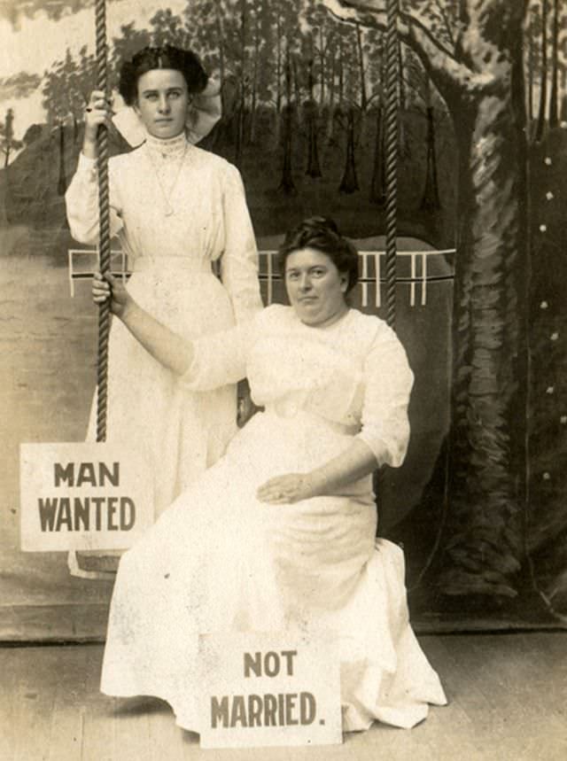 Man Wanted – Not Married, circa 1910.