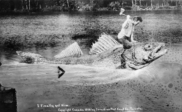“I Finally got Him”, Toronto, Ontario, 1910.