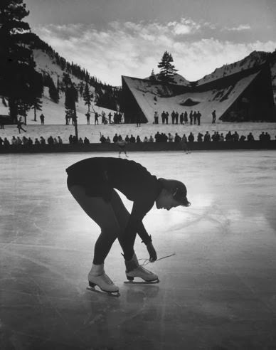 Figure skater Carol Heiss (gold medal, Ladies Singles), Squaw Valley, 1960