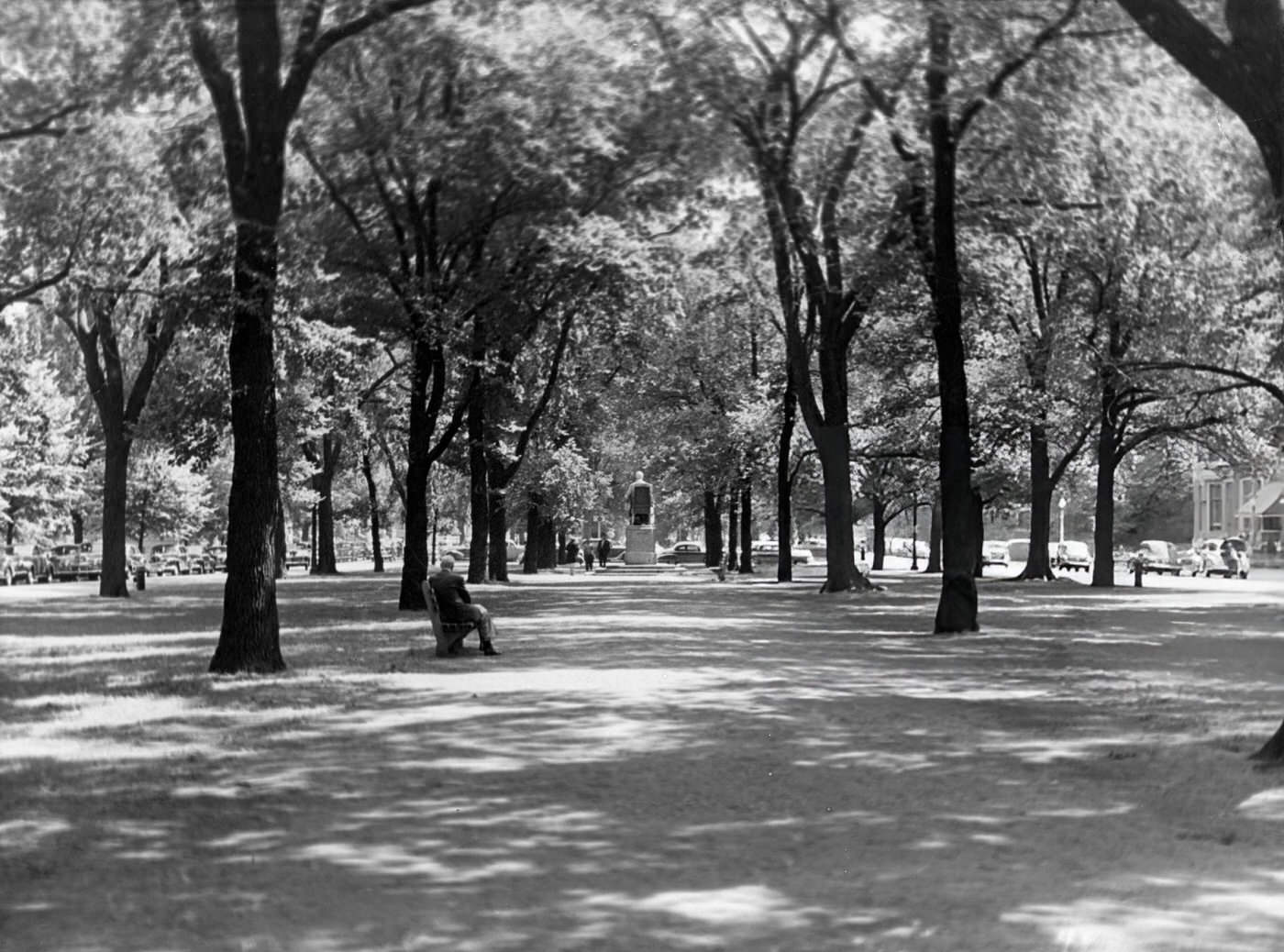 #28 Commonwealth Avenue Mall in Boston, 1947.