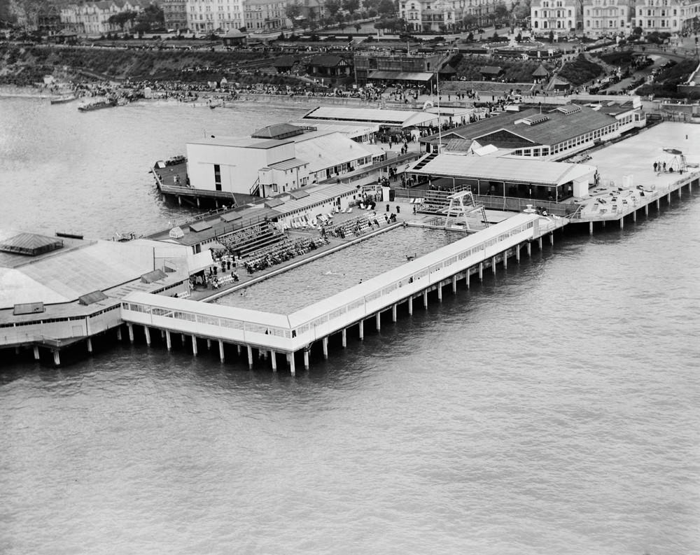 #14 The swimming pool on Clacton Pier, Clacton-on-Sea, 1932.