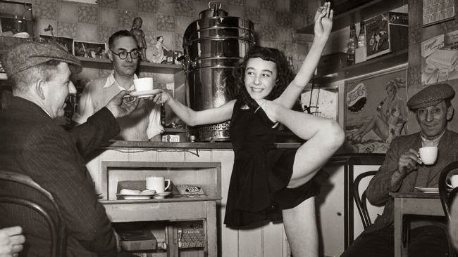 #14 Acrobatic dancer Beryl Lapidge helps out in her father’s cafe.