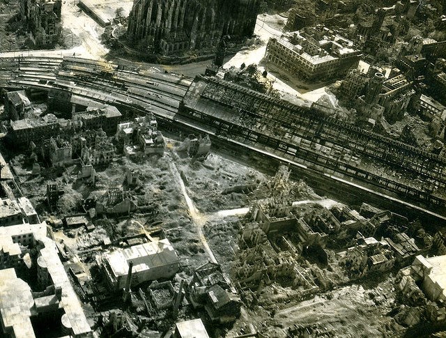 Cologne Railyard and Cathedral