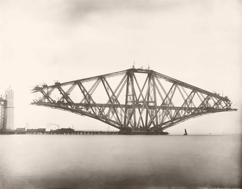 Rare Photos from the Building of the Forth Bridge Show the Sheer Scale of This Engineering Wonder P