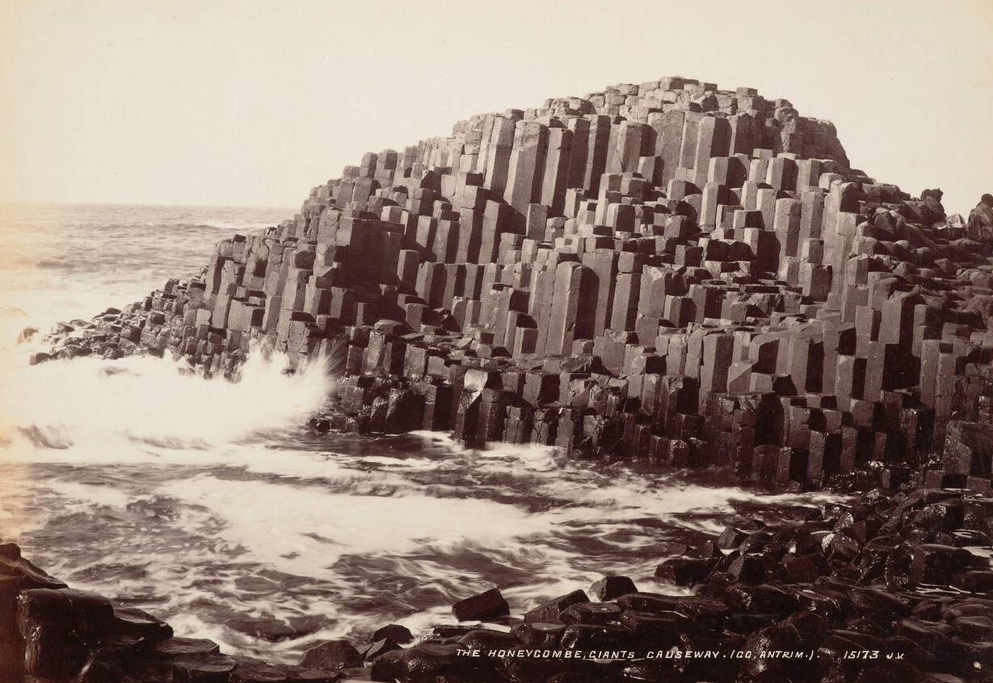 #27 The Honeycombe Giants Causeway, Igo Antrim, Northern Ireland, 1880s.