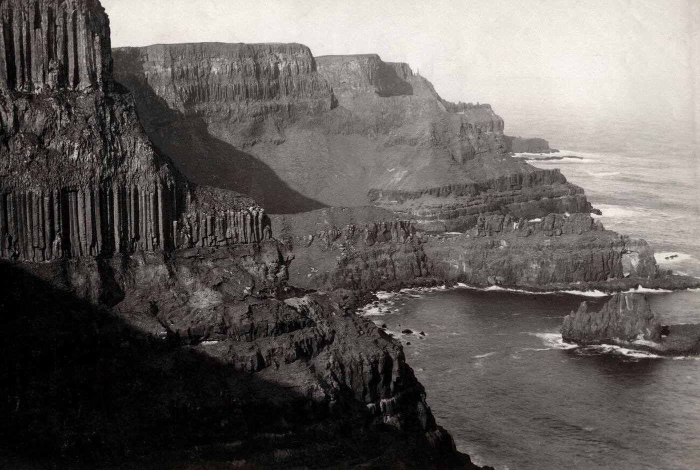 #38 Pleaskin Head, Giant’s Causeway, Co. Antrim Northern Ireland, 1800s.
