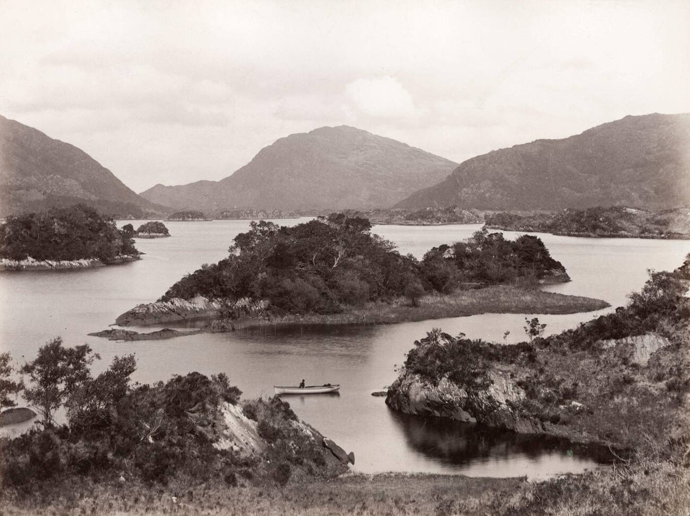 #42 Upper Lake, Killarney, Ireland, 1890s.