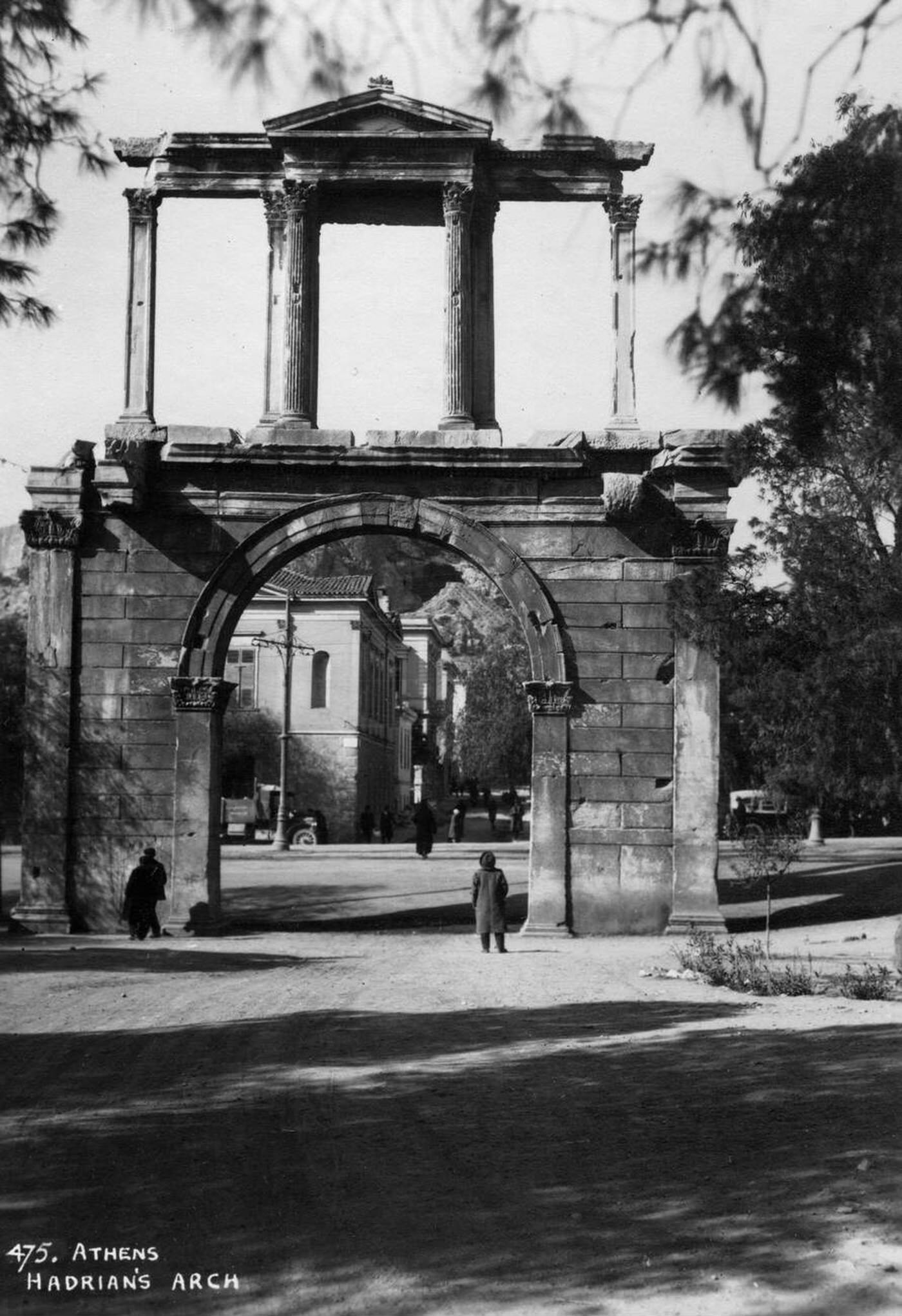 #111 Hadrian’s Arch, Athens, Greece, 1920s.