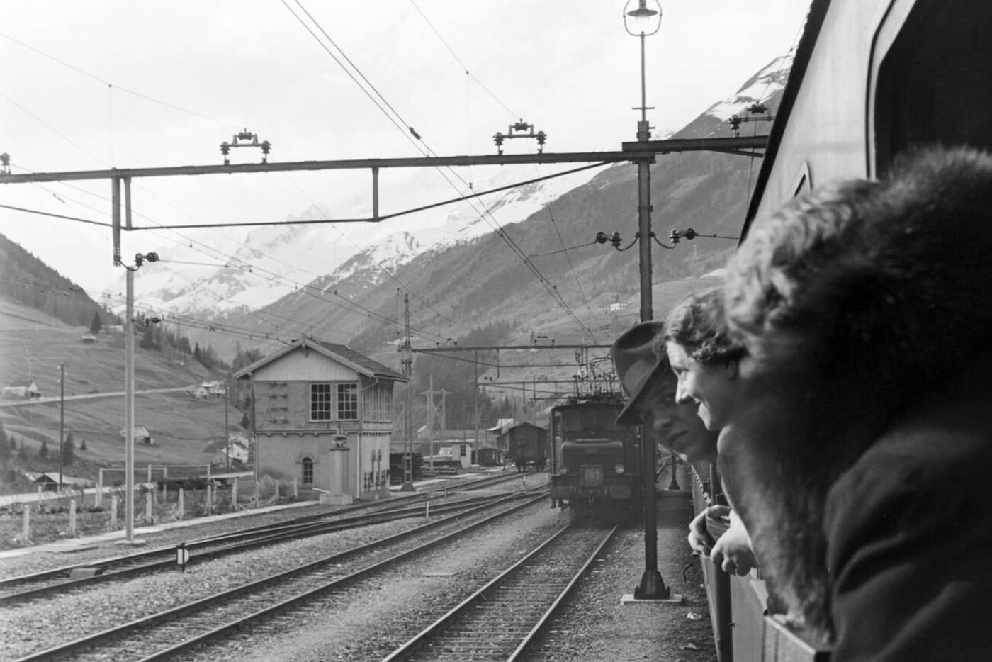 #63 Train journey through Italy, 1930s.