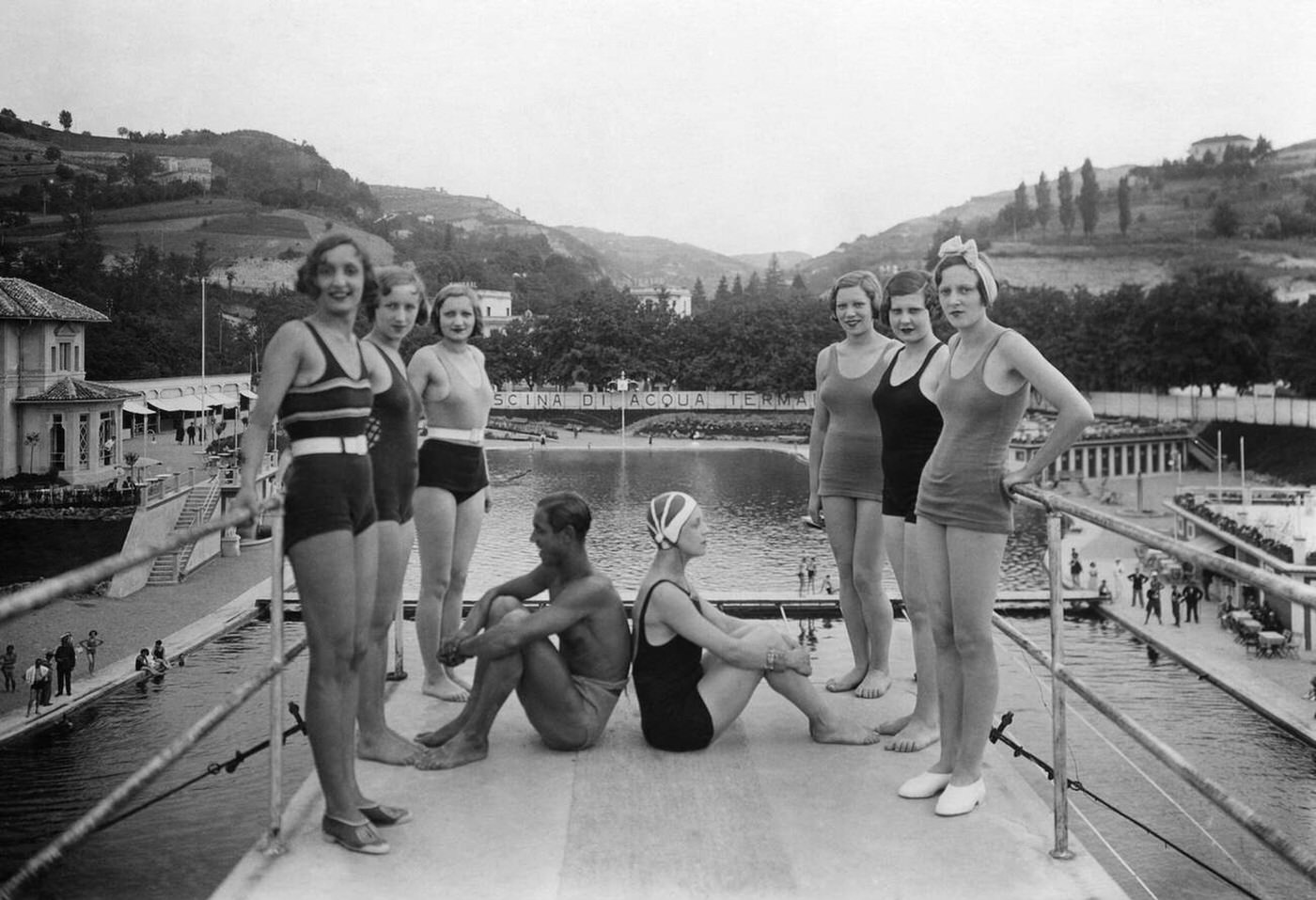 #86 Thermal baths, Acqui Terme, Italy, 1930s.